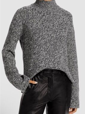 Theory Karenia Cashmere Marbled Turtleneck Sweater sz Medium